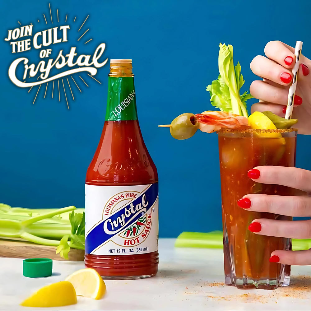 Crystal Extra Hot Sauce on fries delivers a fiery kick.