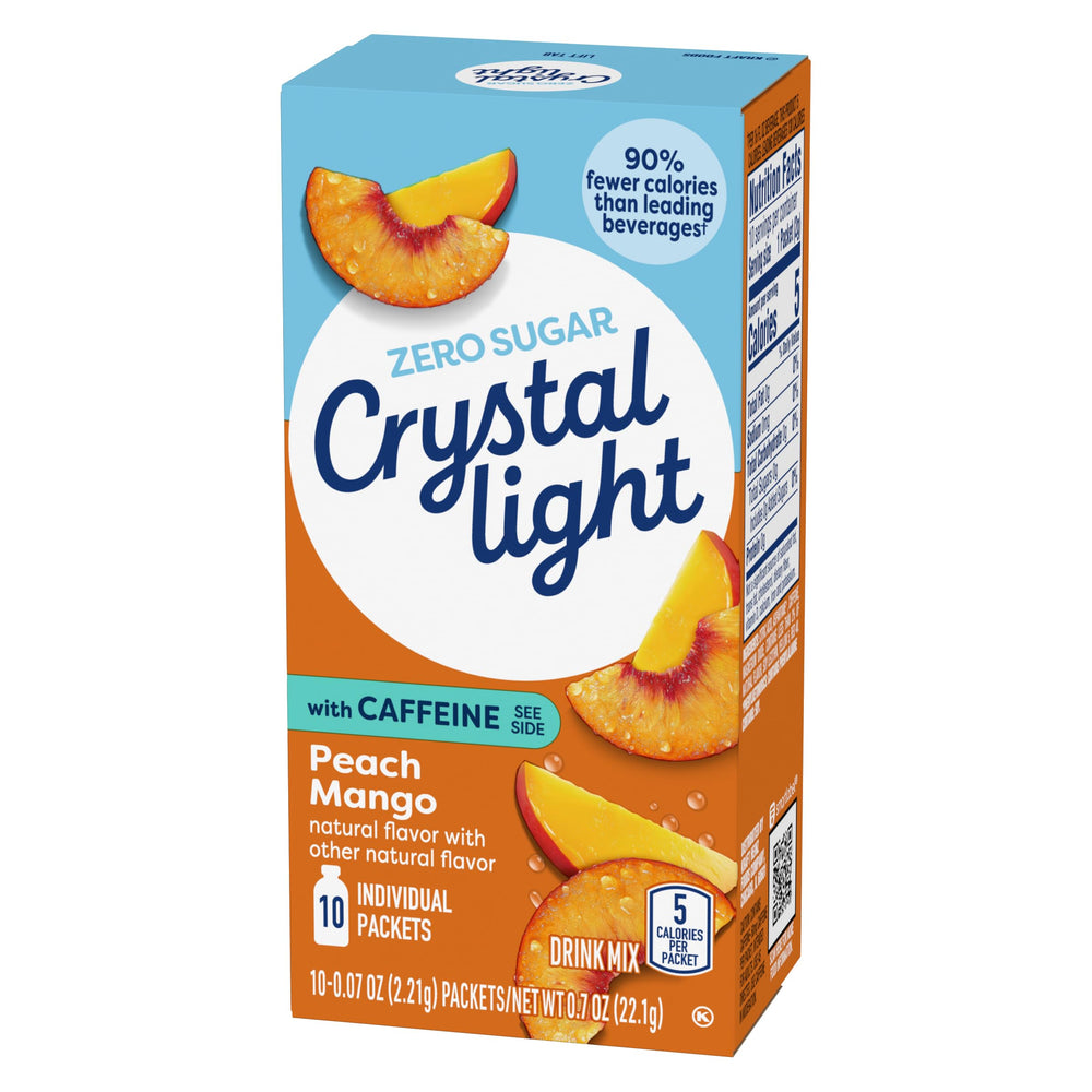 Crystal Light with 60 mg caffeine per packet for a midday lift.