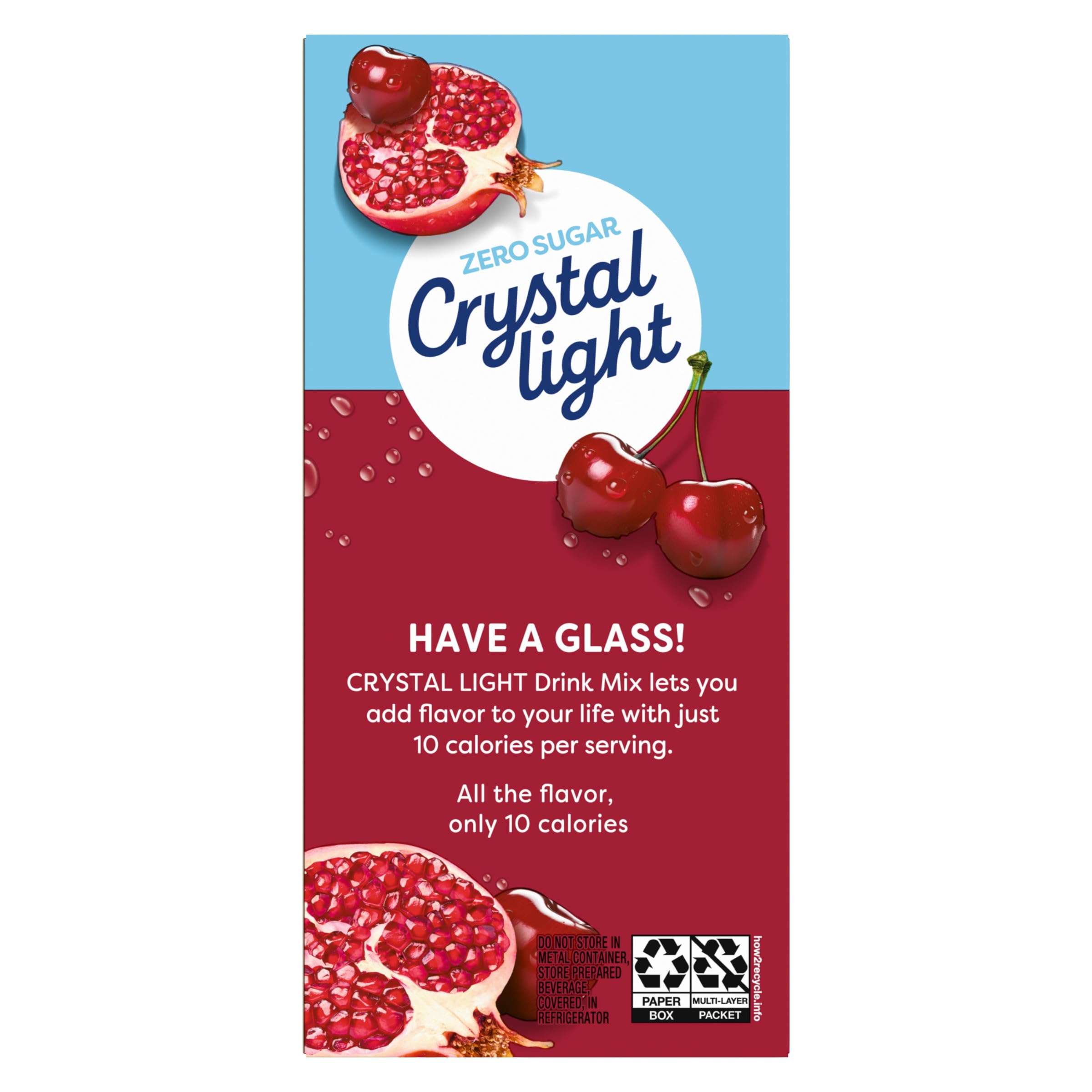 Crystal Light Cherry Pomegranate pitcher ready to fill for easy serving.