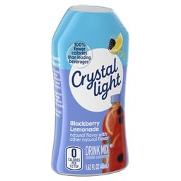 Crystal Light compact 1.62 oz bottle tucked in a pocket