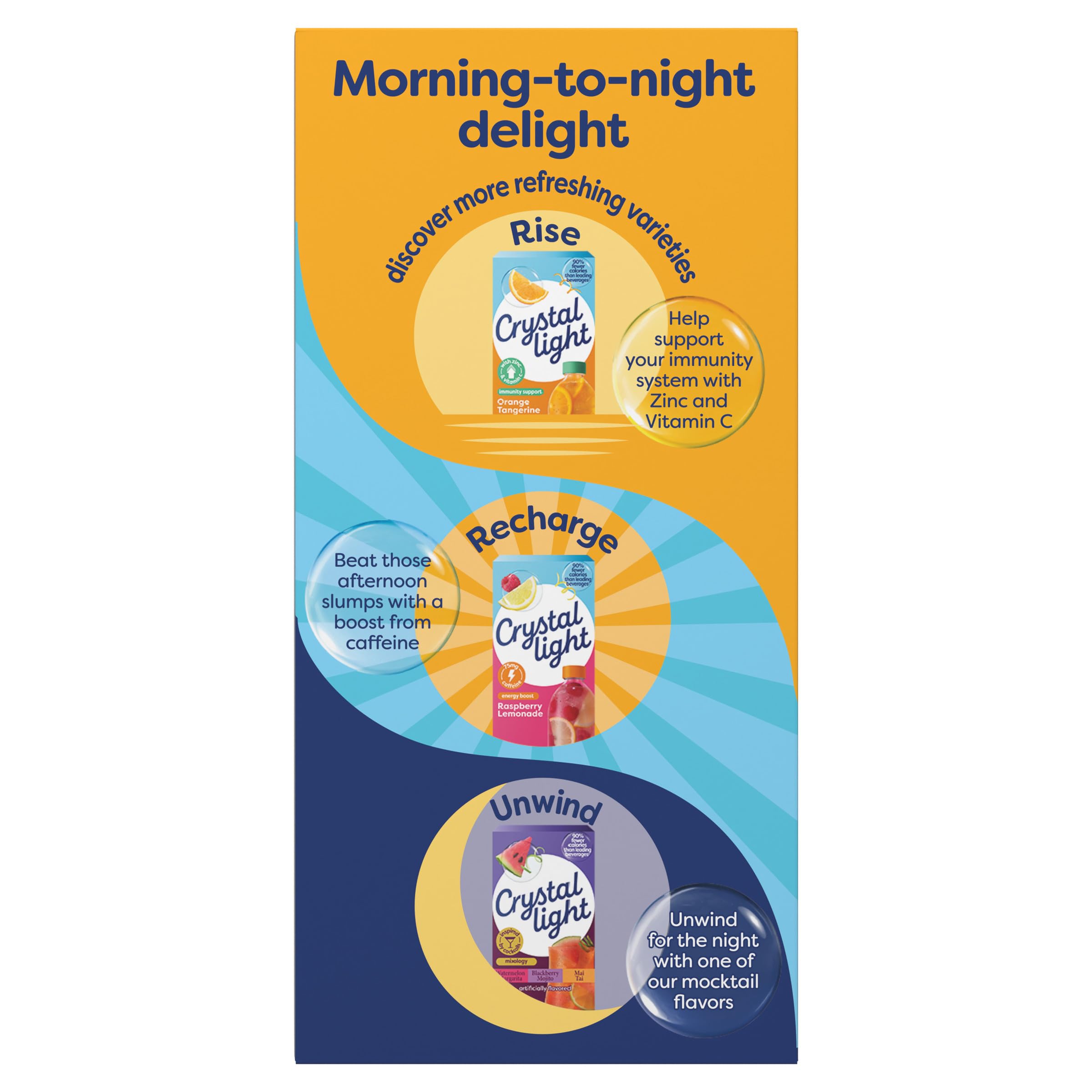 Crystal Light Energy Boost Fruit Punch ingredient panel