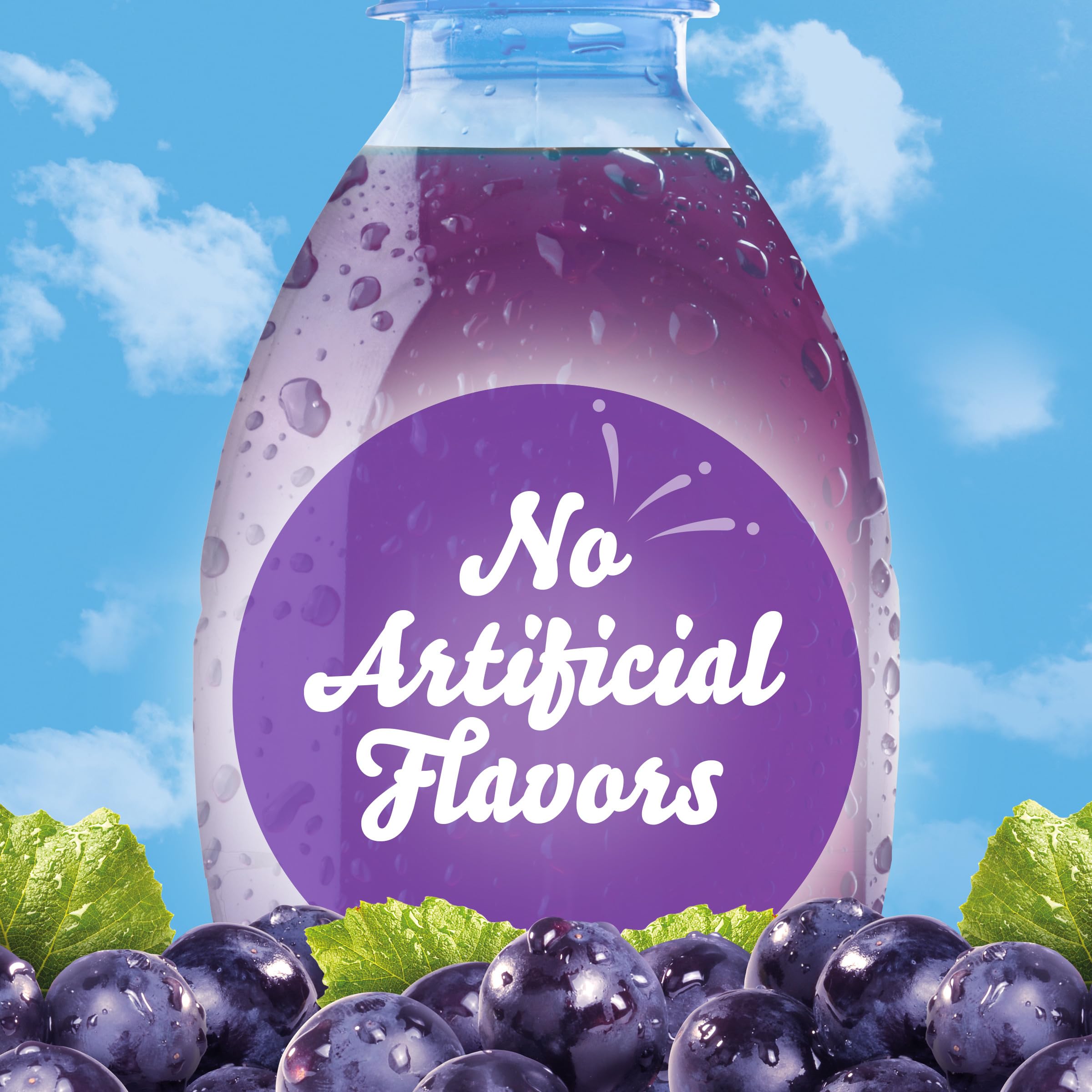 Crystal Light Grape highlighting 60 mg caffeine for on-the-go hydration