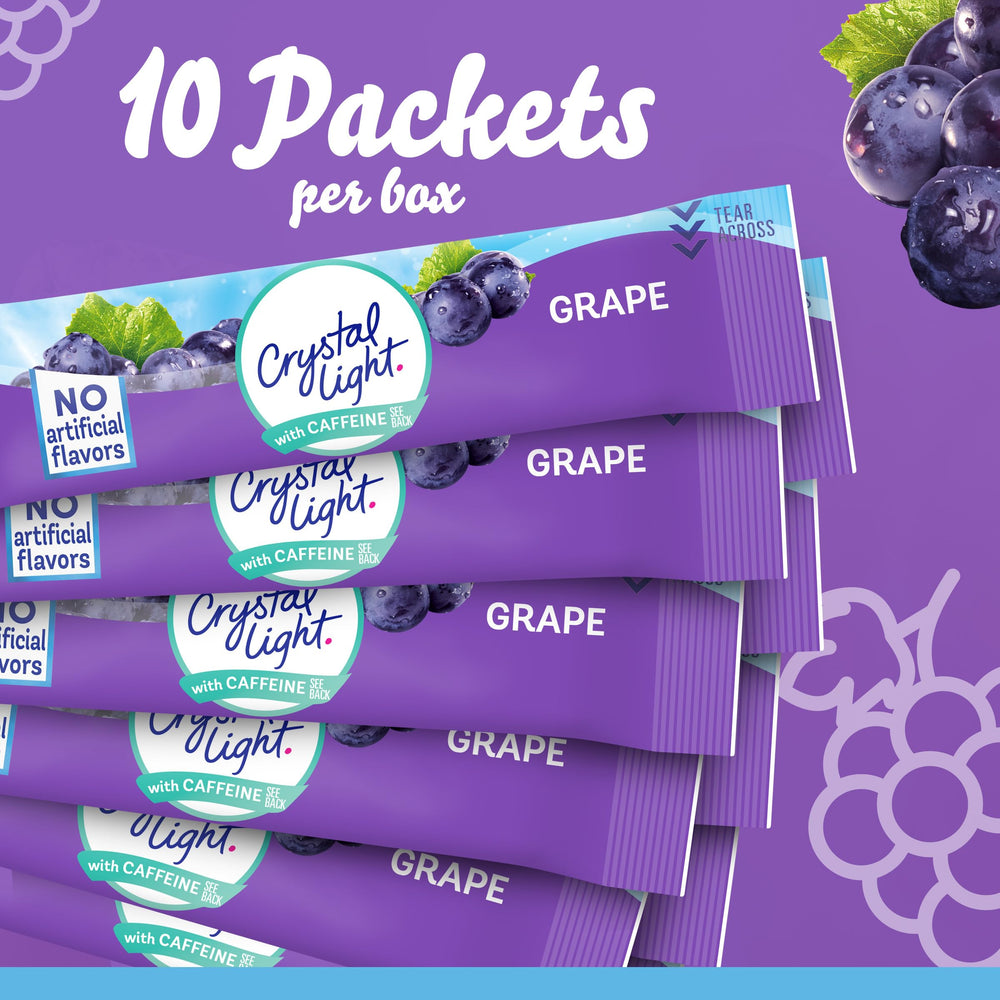 Crystal Light Grape glass with refreshing low-calorie drink