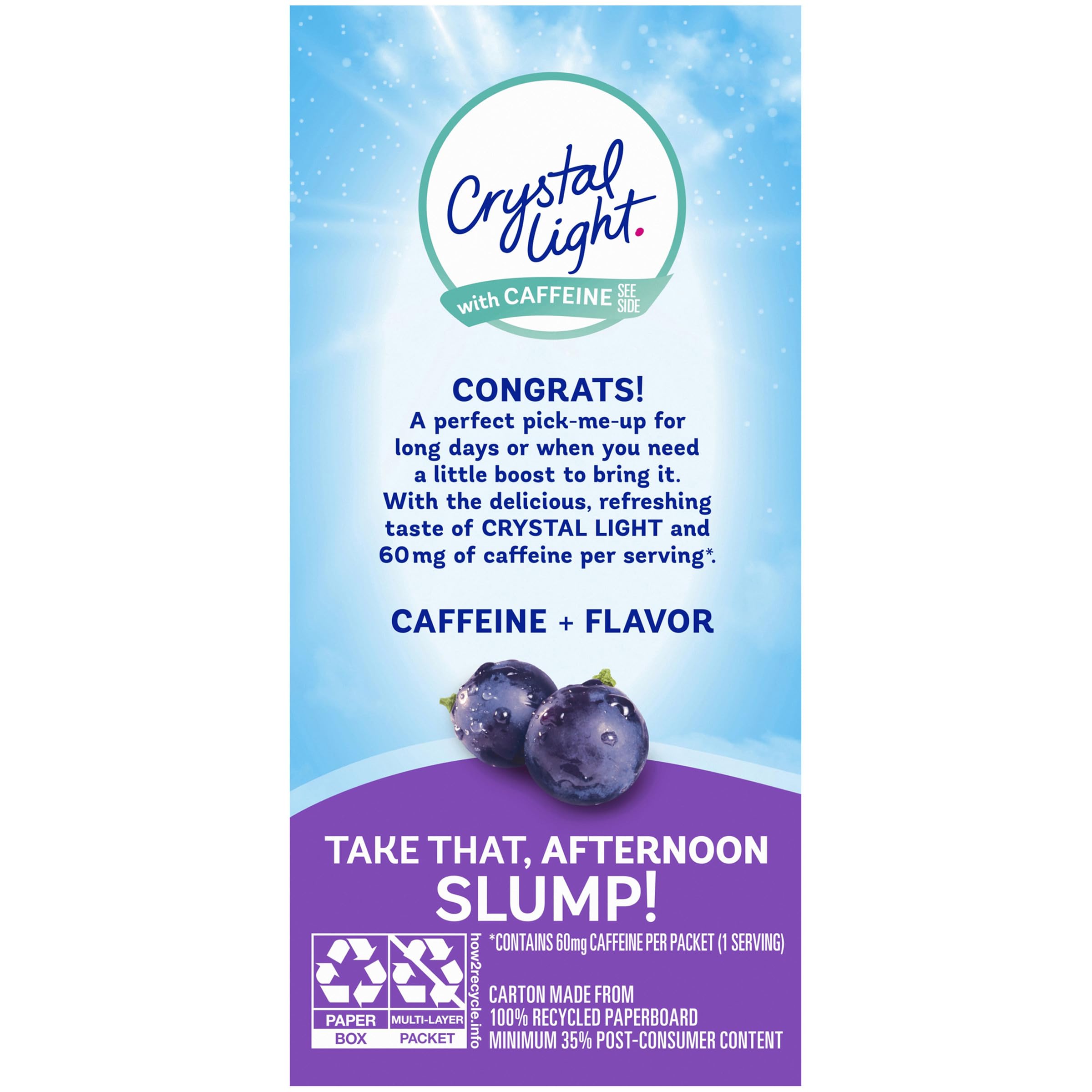 Crystal Light Grape hydration bottle ready for use on the go