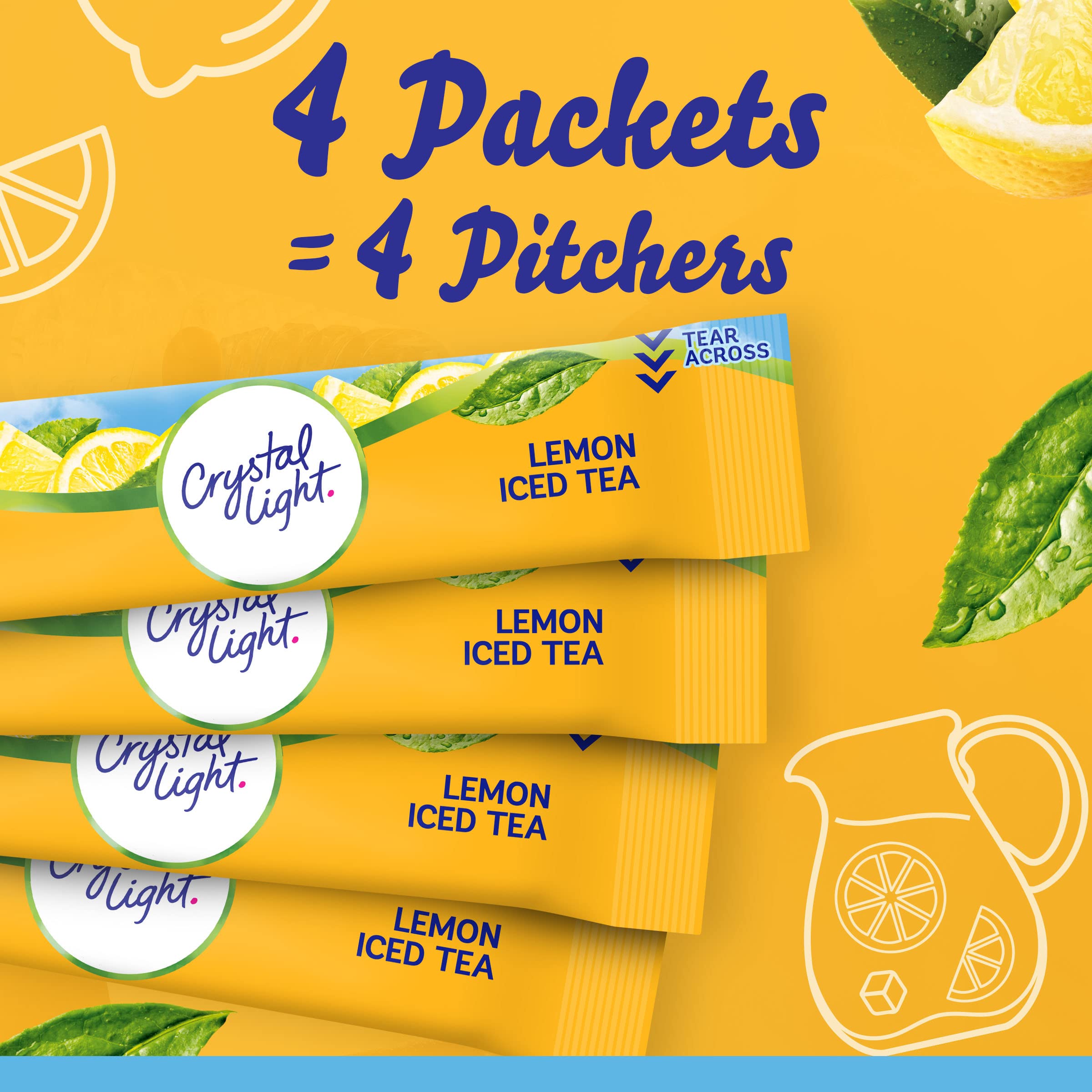 Crystal Light Lemon Iced Tea lemon slice adds freshness.