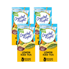 Crystal Light Lemon Iced Tea powder canister for easy, low-calorie mixing.