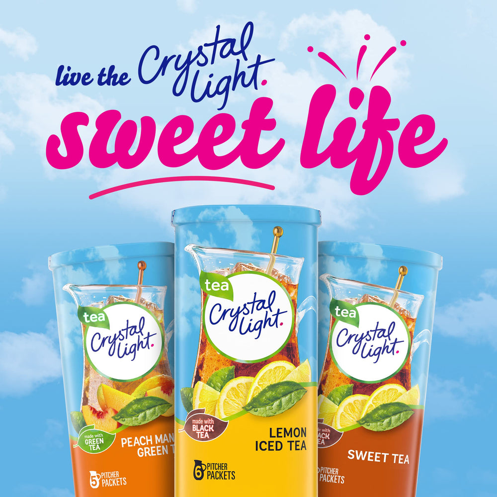 Crystal Light Lemon Iced Tea ready to serve at a gathering