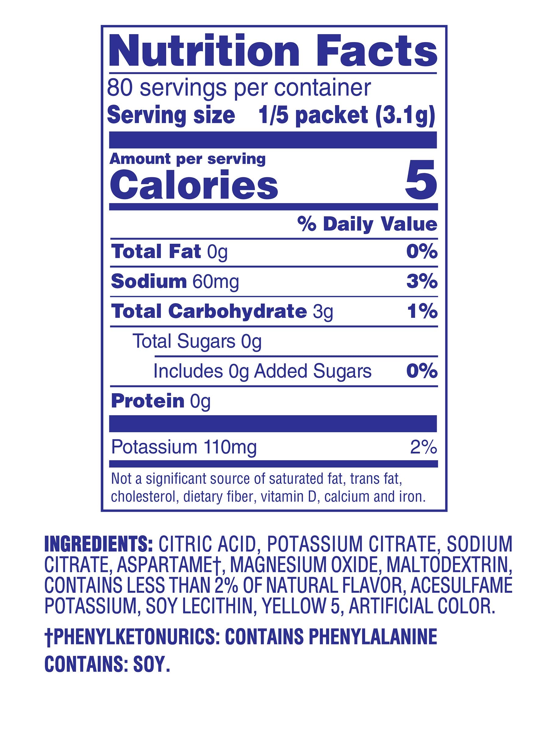 Crystal Light Lemonade Drink Mix box shows 16-count convenience