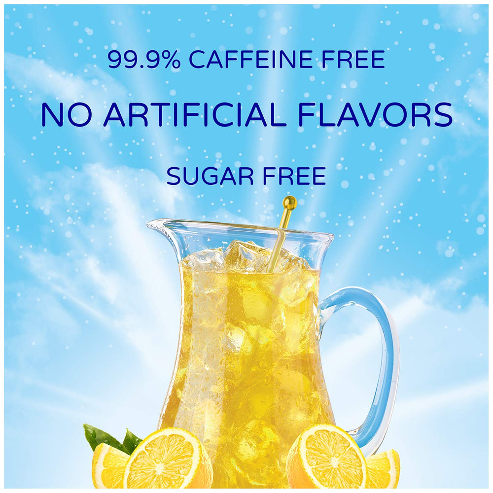 Crystal Light Lemonade Drink Mix front label close-up for quick recognition