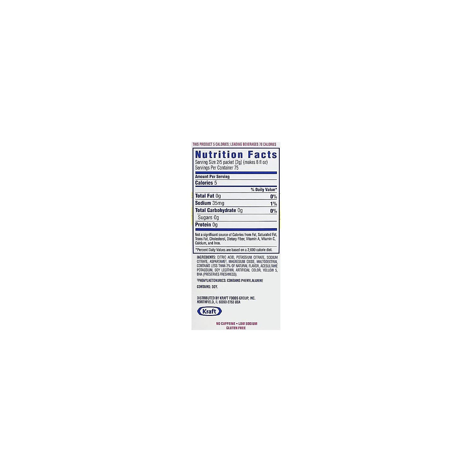 Crystal Light Lemonade packaging highlights a 30-pack for easy refreshment.