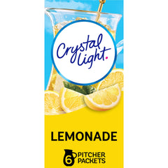 Crystal Light Lemonade pitcher packets for easy two-quart servings