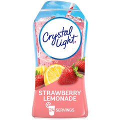 Crystal Light Liquid Strawberry Lemonade bottle for on-the-go flavor