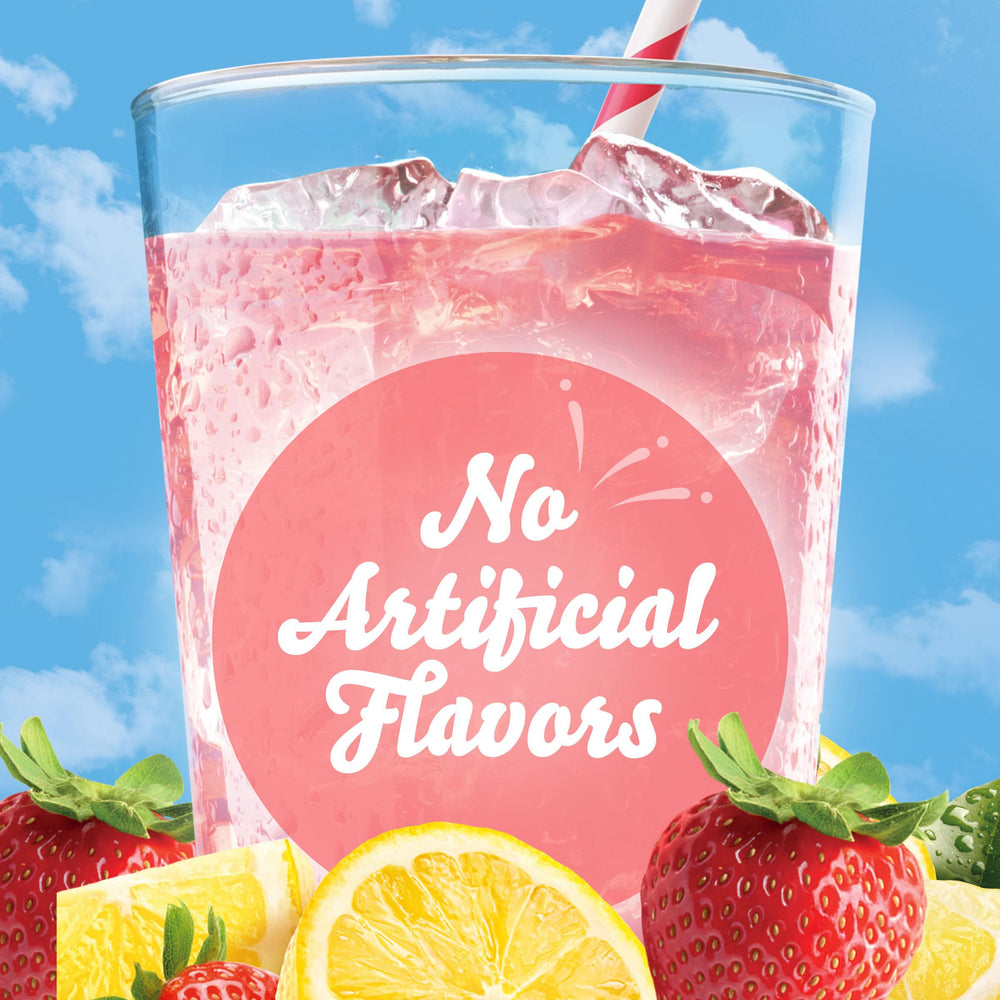 Crystal Light Liquid Strawberry Lemonade ingredients on the label