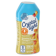 Crystal Light compact bottle offers portable flavor at home or travel.