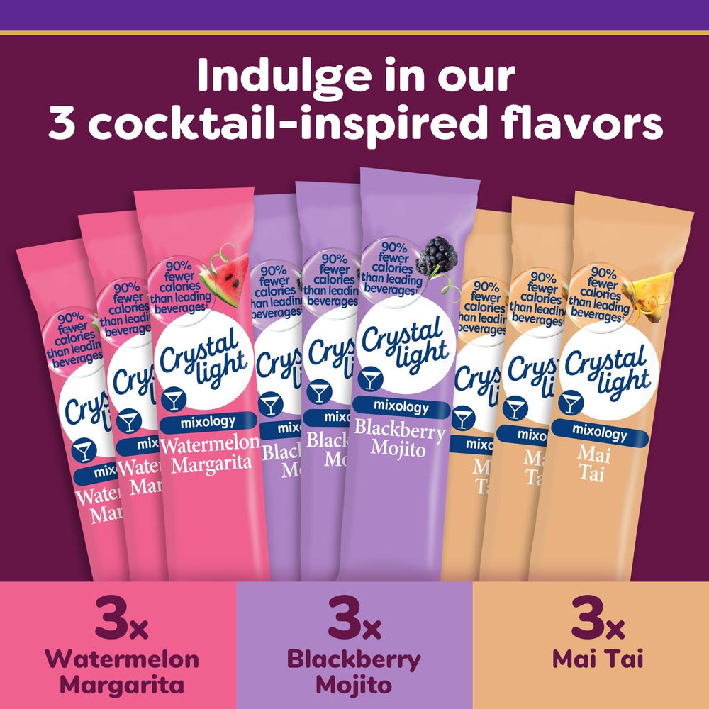 Blackberry Mojito packet from Crystal Light Mixology offers a fruity, guilt-free option
