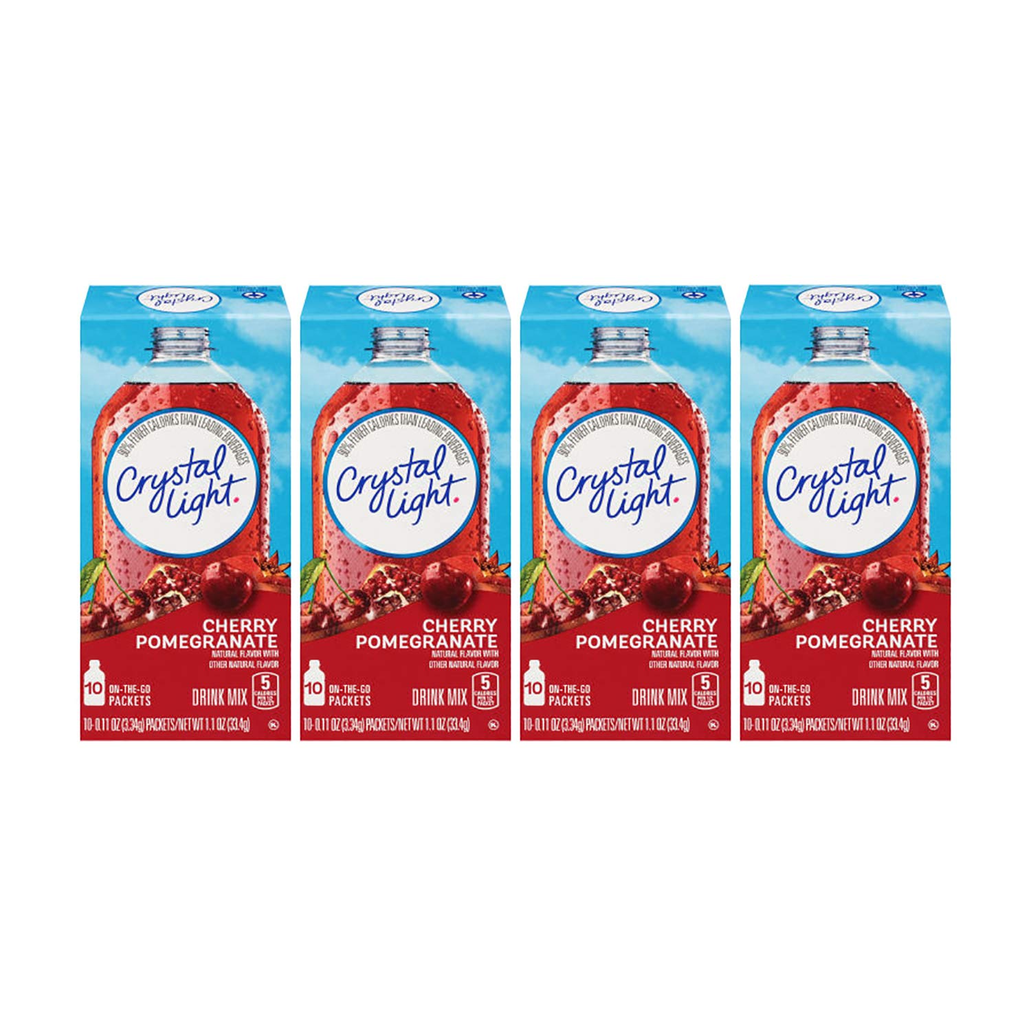Crystal Light Natural Cherry Pomegranate box for convenient on-the-go flavor.