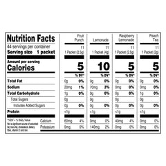 Crystal Light naturally flavored lemonade packets for refreshing hydration.