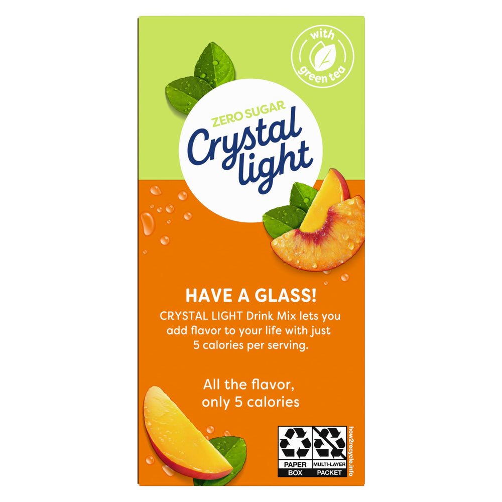 Crystal Light On The Go box fits in a bag, ideal for travel and workouts.