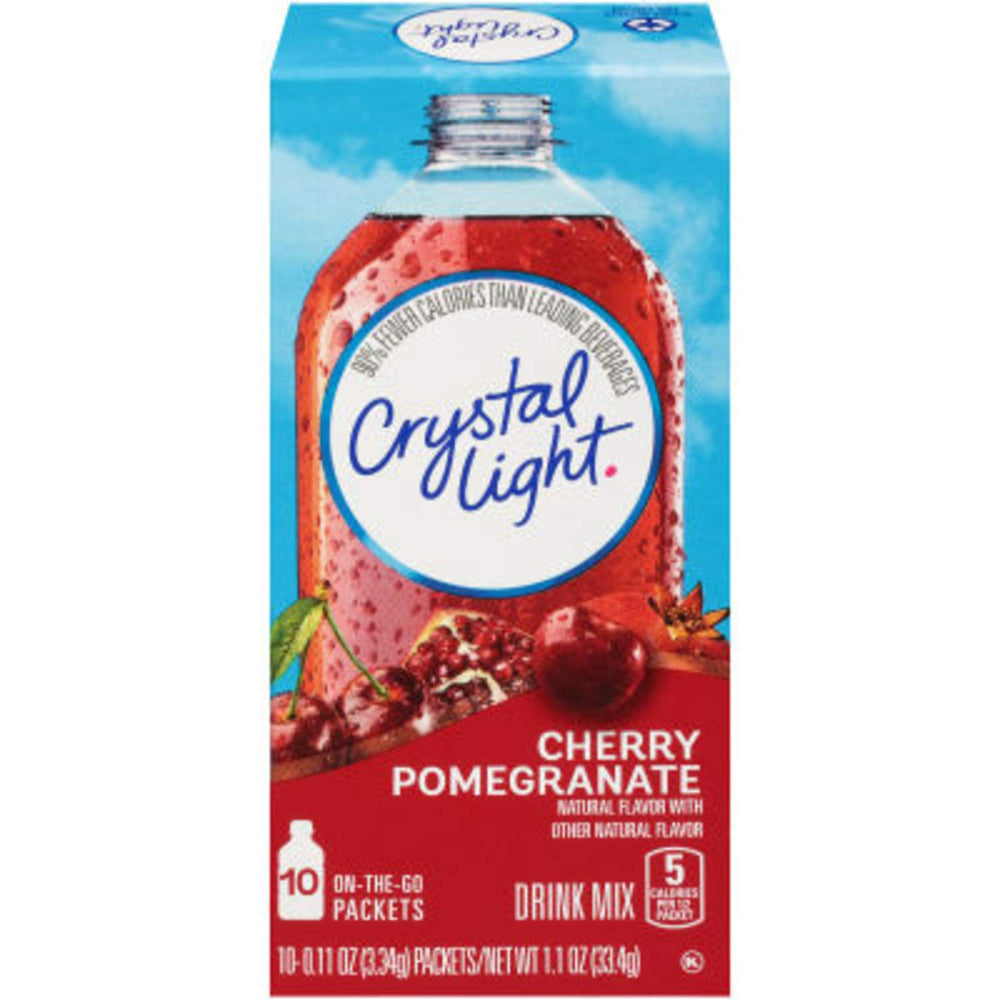Crystal Light On The Go mix into a refreshing glass of water.
