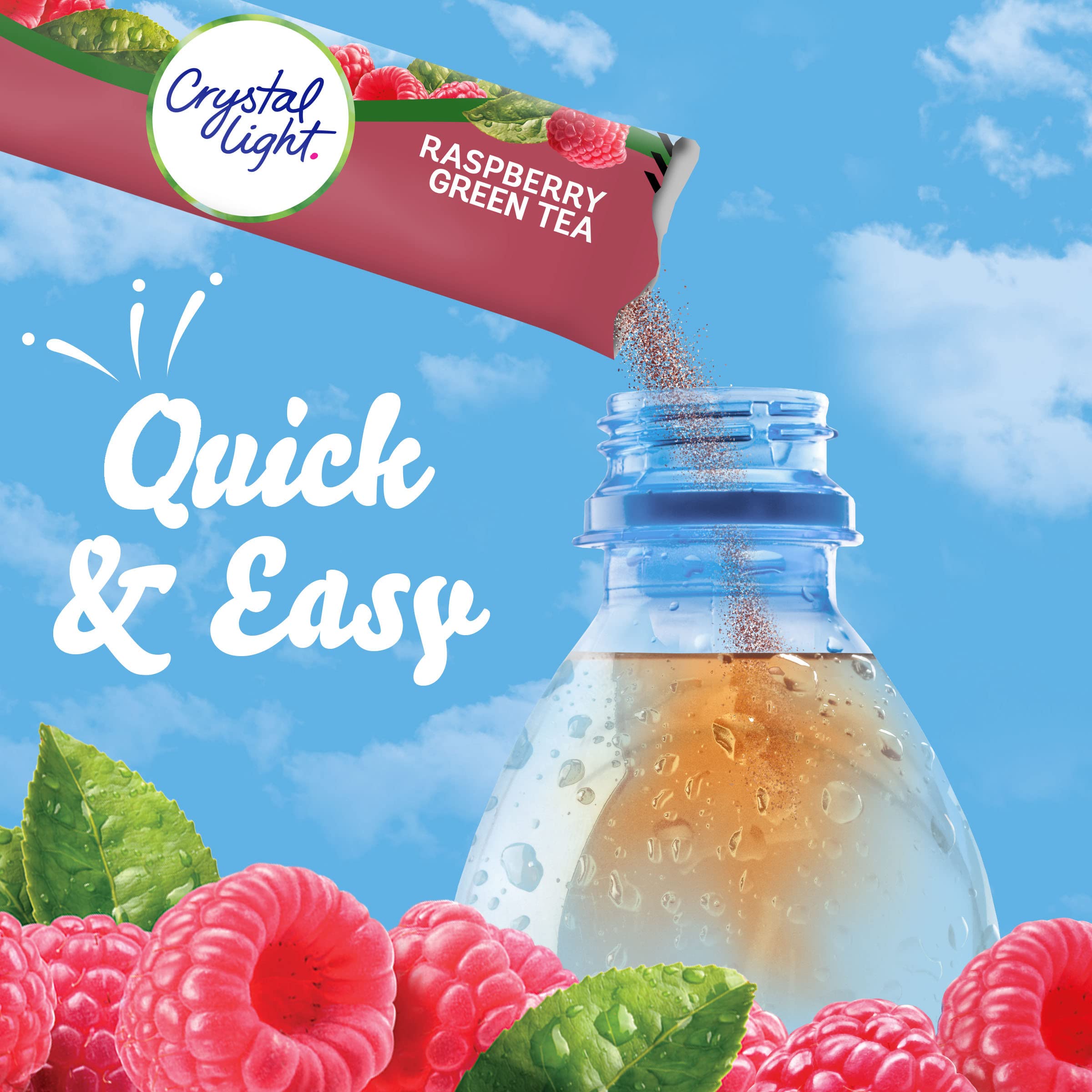 Crystal Light on-the-go packet in a bag for easy beverages.