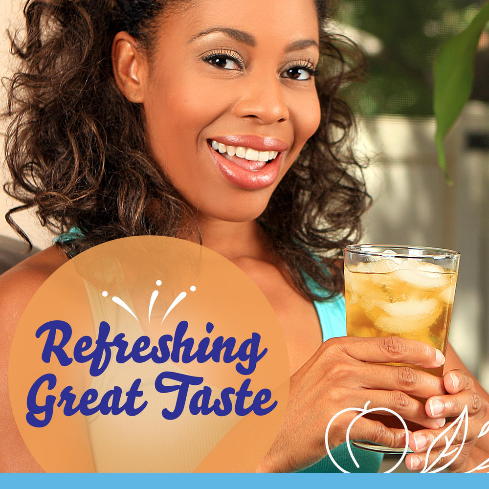 Crystal Light Peach Iced Tea serving idea for family enjoyment