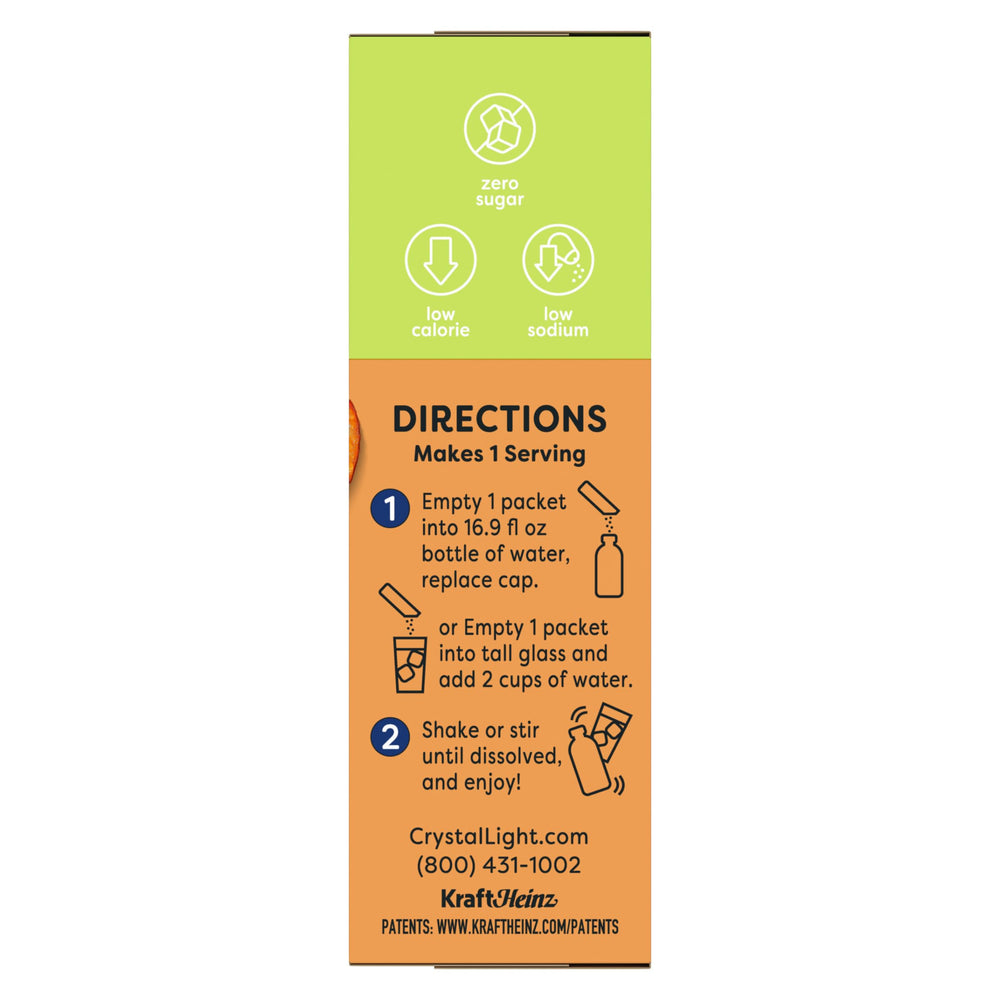 Crystal Light Peach Iced Tea take-anywhere packet for daily hydration.
