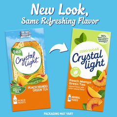 Crystal Light powder being poured into water for refreshment.