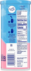 Crystal Light Pink Lemonade powder closeup highlighting natural flavors