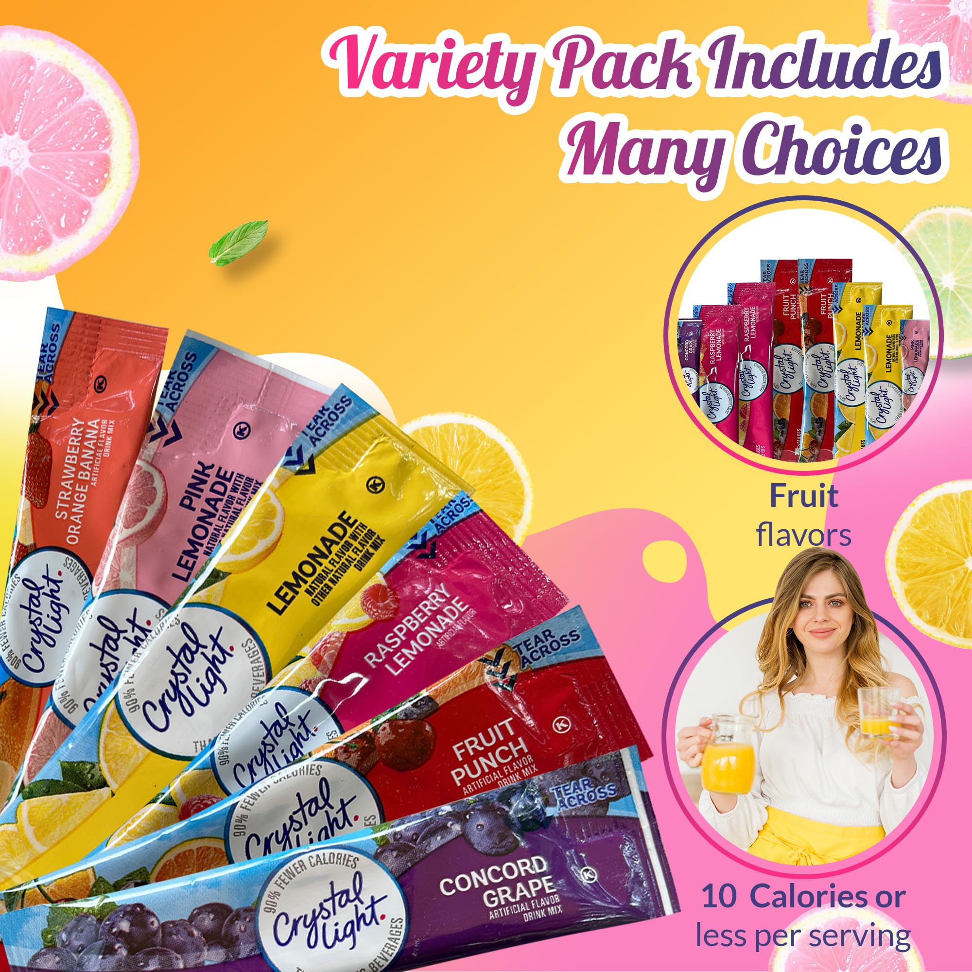 Crystal Light Pitcher Packets Fruit Punch keep hydration flavorful without added sugar.