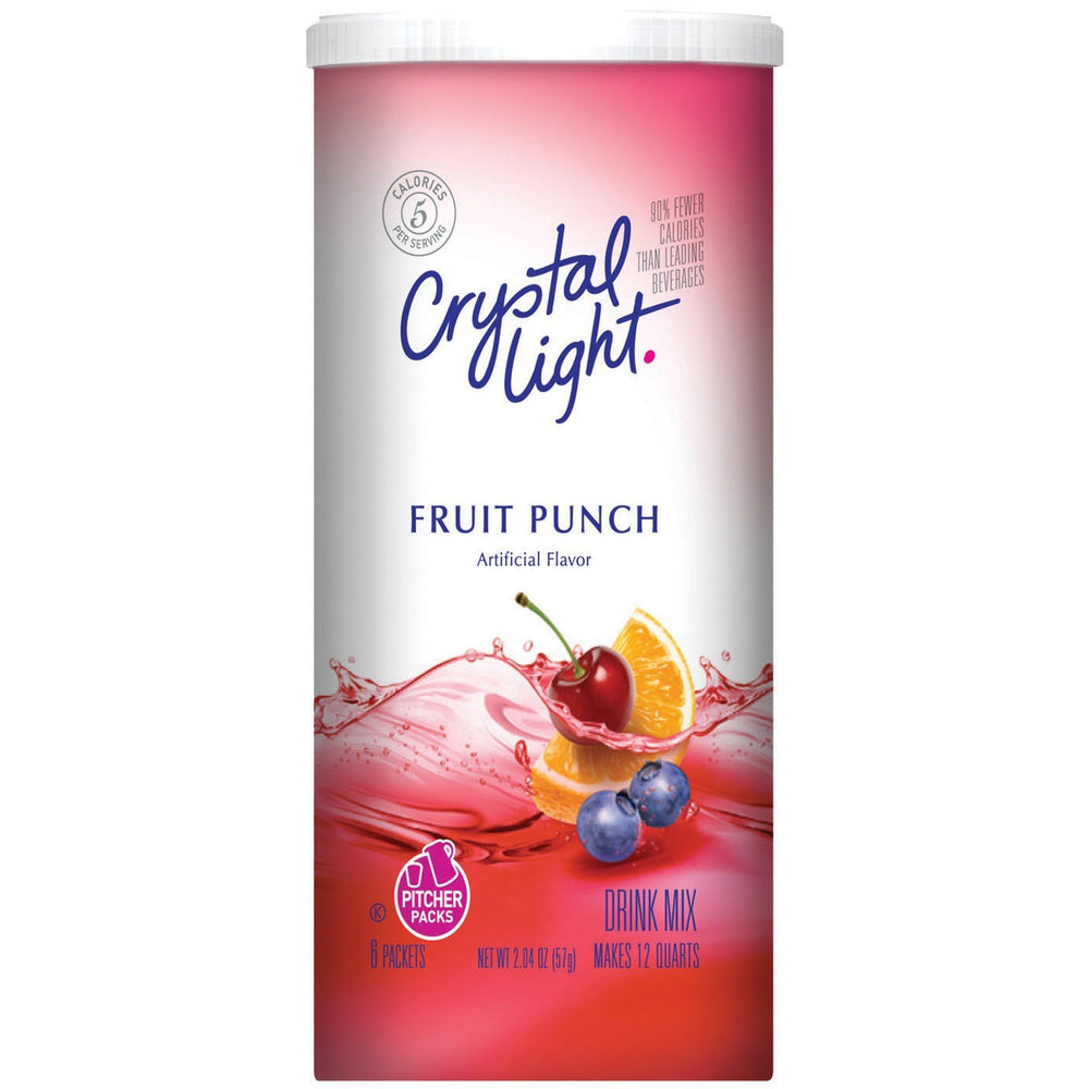 Crystal Light pitcher packets ready for effortless mixing and sharing.