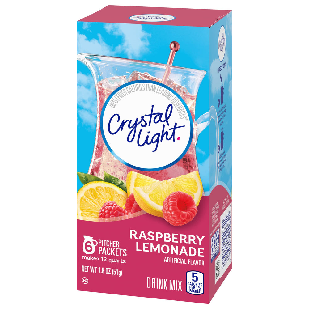 Crystal Light powder dissolving in water, quick mix