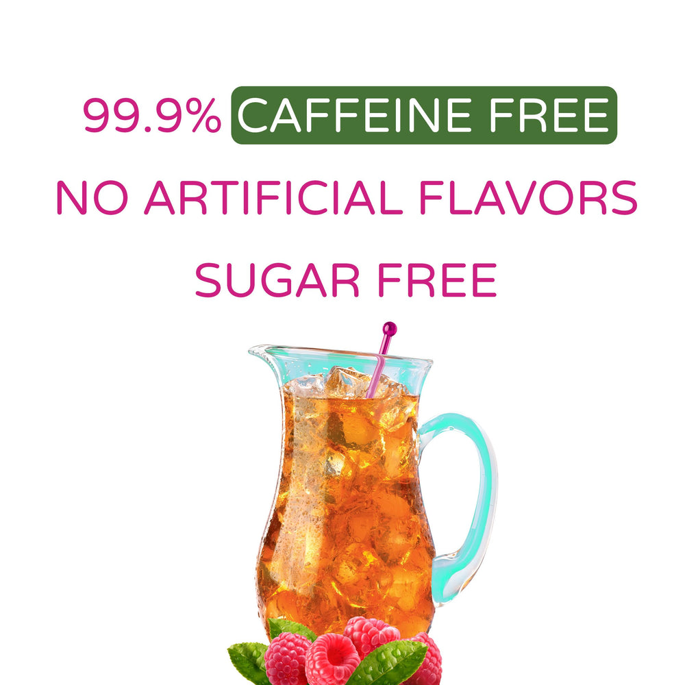 Crystal Light Raspberry Ice glass with vibrant pink drink and crisp aroma