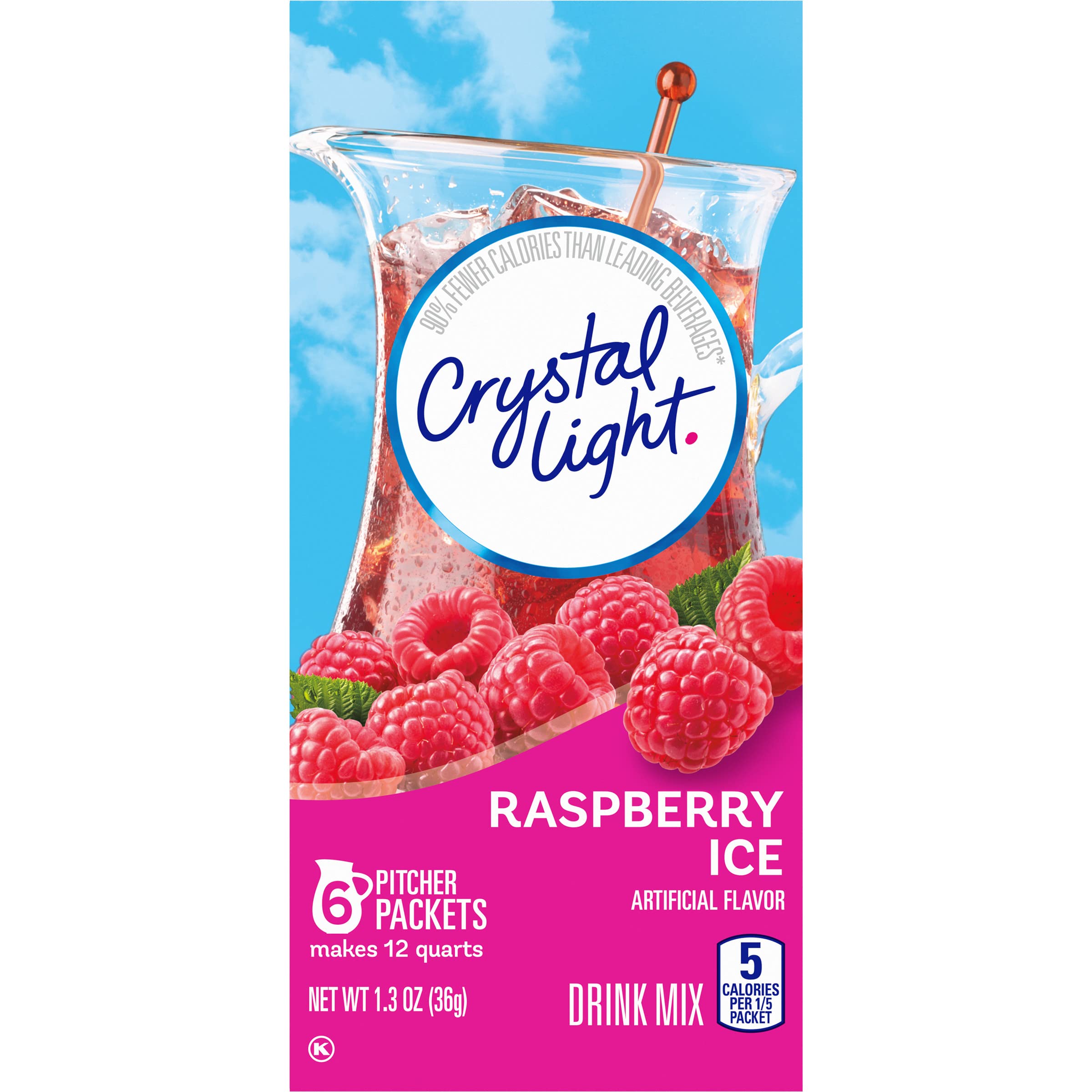 Crystal Light Raspberry Ice 72-packet bundle simplifies weekly flavor prep