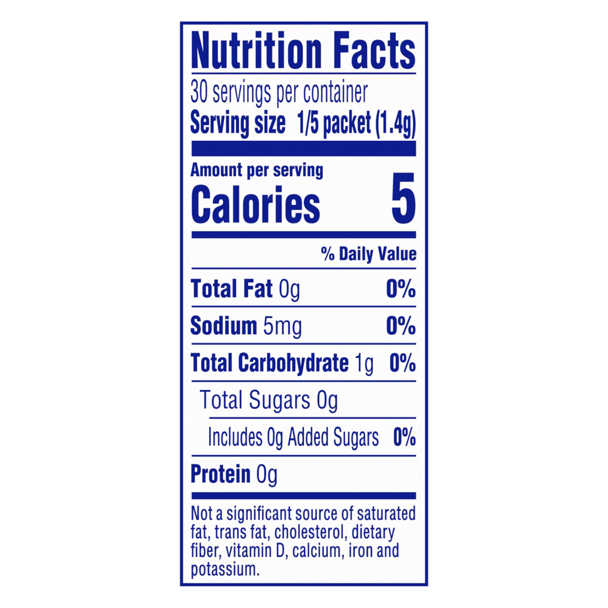 Crystal Light Raspberry Ice powder packets dissolve easily for zero-sugar, low-calorie refreshment