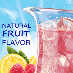 Crystal Light Raspberry Lemonade powder packet, single-serve option for zero-sugar flavor