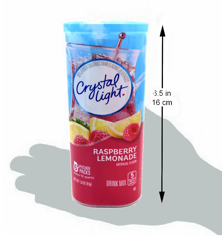 Crystal Light Raspberry Lemonade ready-to-mix on ice for a light treat