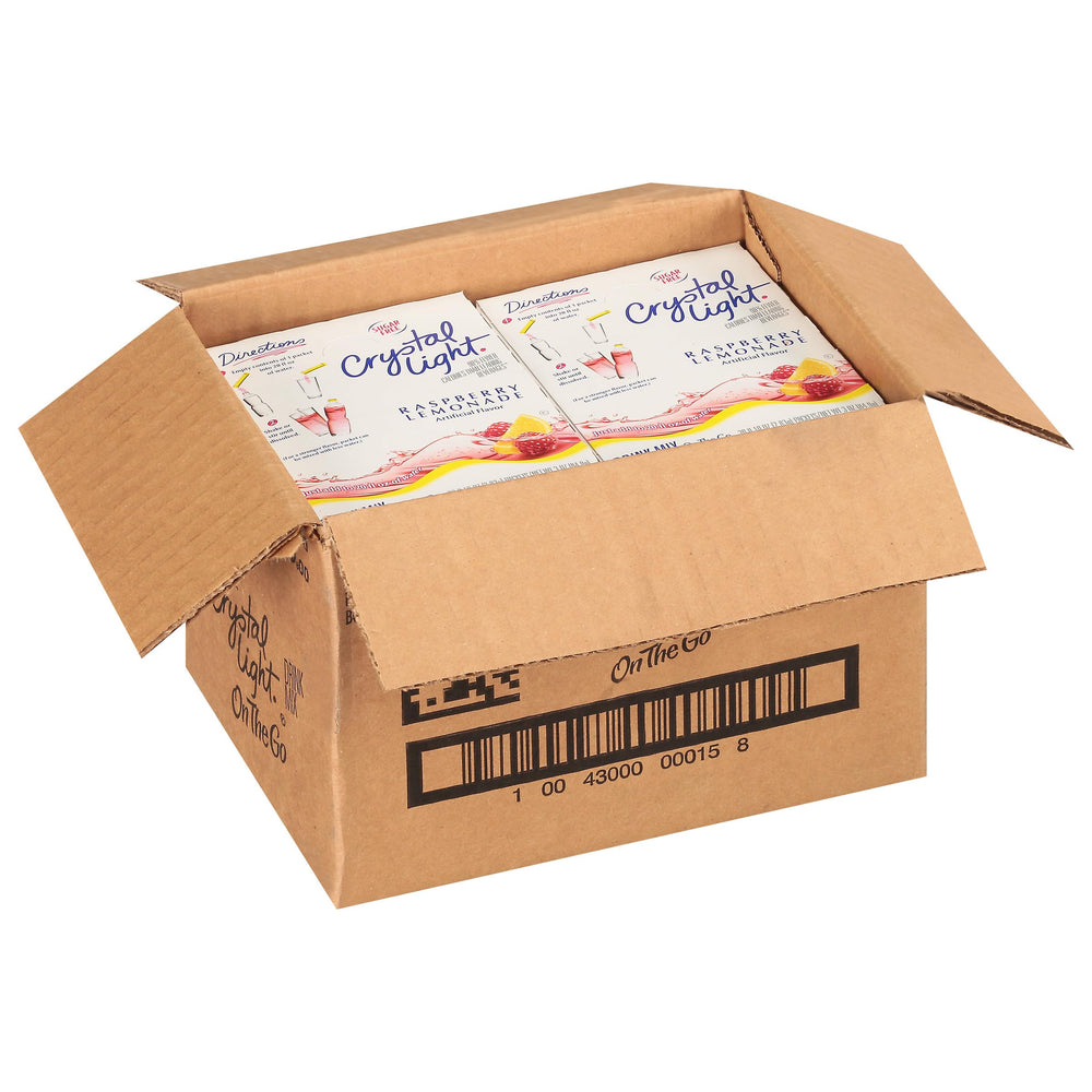 Crystal Light Raspberry Lemonade refreshing taste with raspberry and lemon notes.