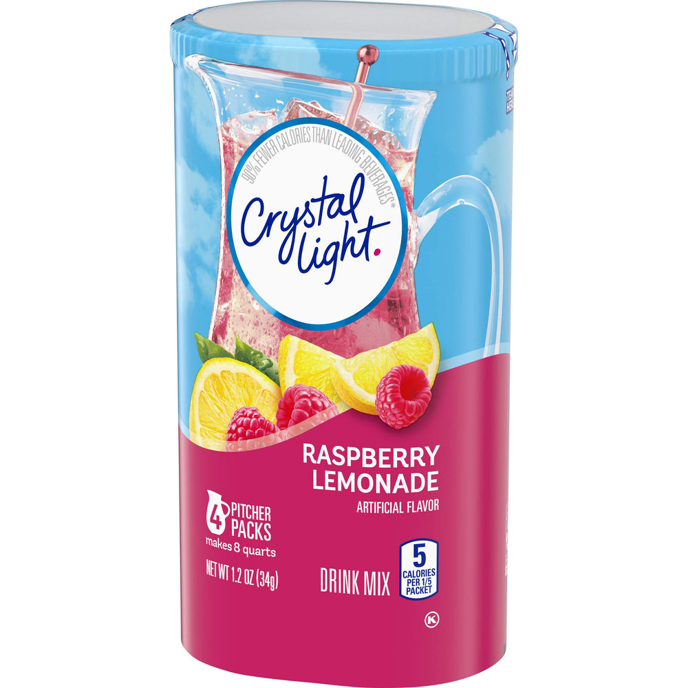 Refreshing, low-calorie option from Crystal Light Raspberry Lemonade.