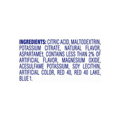 Crystal Light six-packet canister showcases convenient portioning for gatherings.