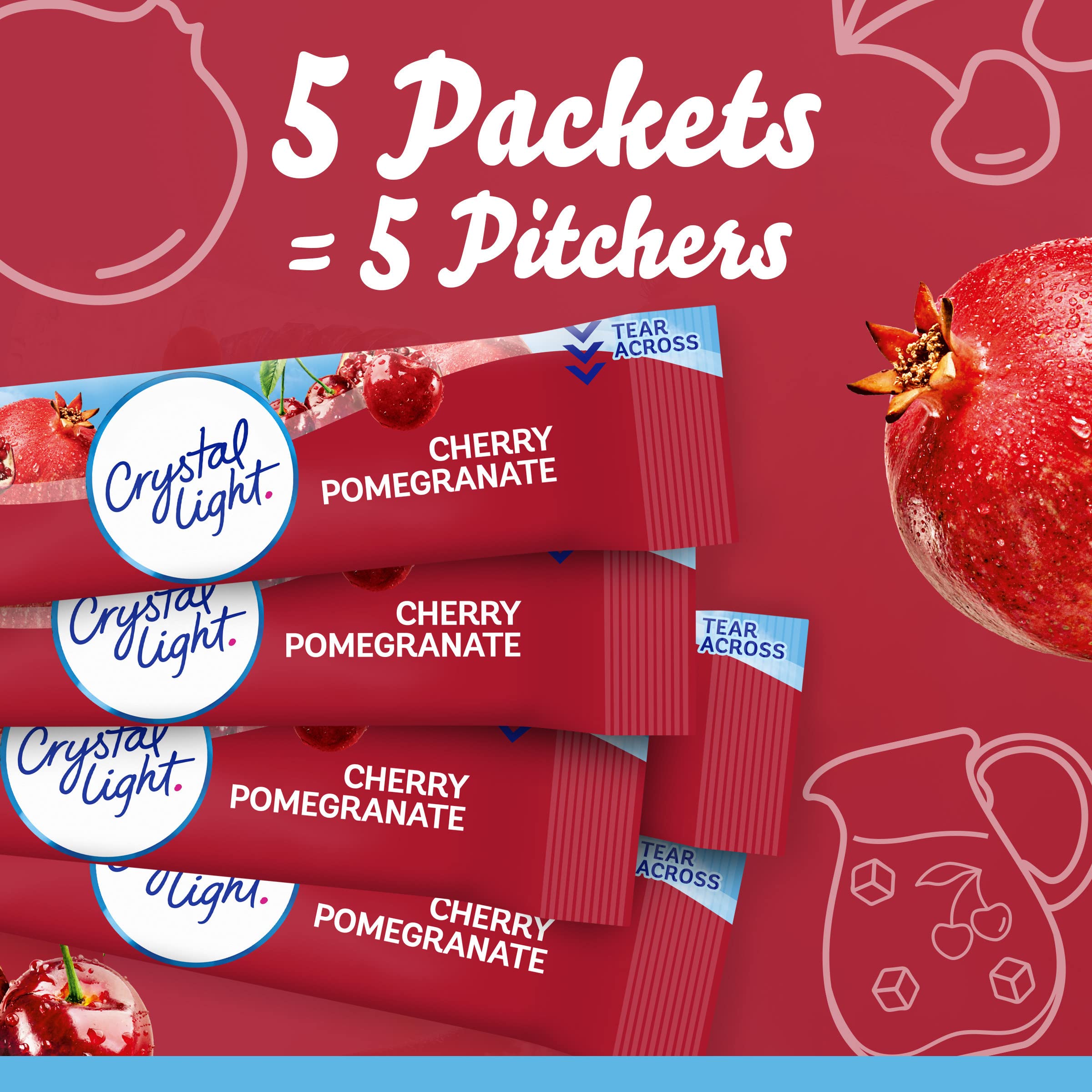 Crystal Light sixty-packet pack provides a convenient multi-pack