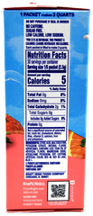 Crystal Light canister with strawberry orange banana flavor offers low-calorie refreshment