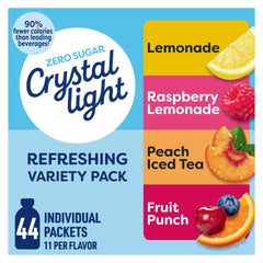 Crystal Light variety-pack on-the-go packets for hydration anywhere.