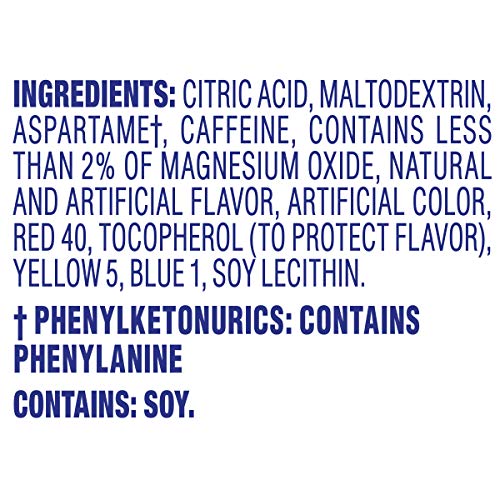 Crystal Light Wild Strawberry powder dissolving to a satisfying caffeine-fueled break
