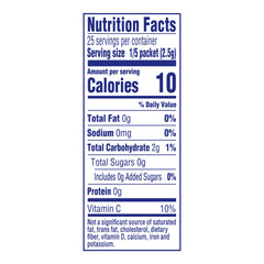 Crystal Light zero-sugar, 10-calorie option for lighter beverages