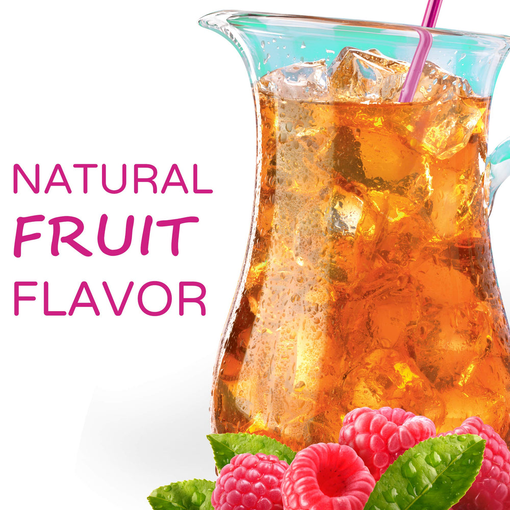 Crystal Light zero-sugar label highlighting five calories per serving.