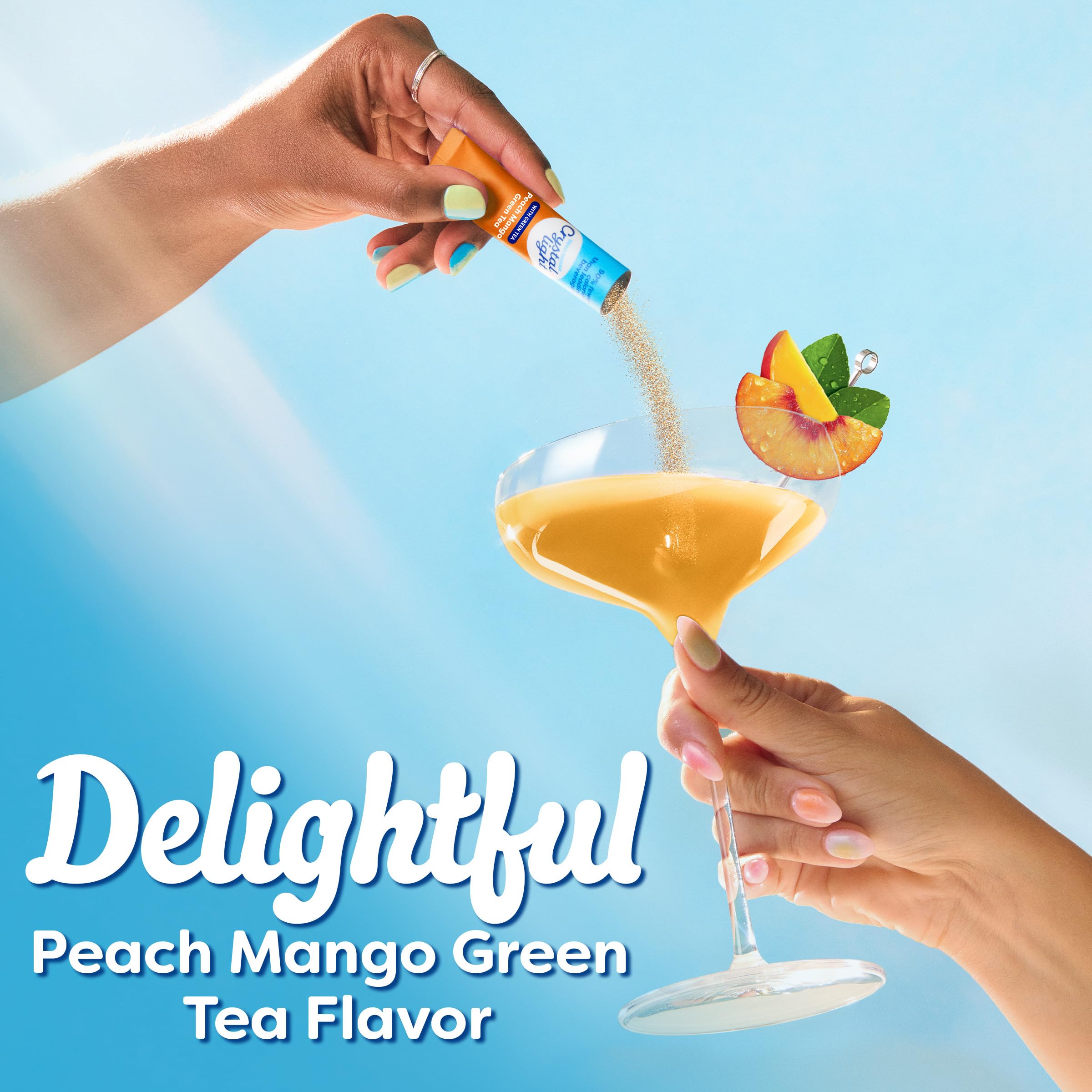 Crystal Light zero-sugar mix provides only five calories per serving.