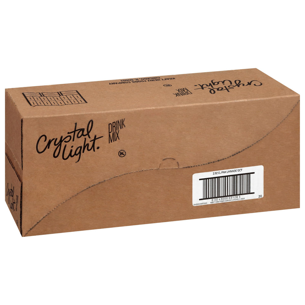 Crystal Light Zero Sugar label highlights a low-calorie refreshment