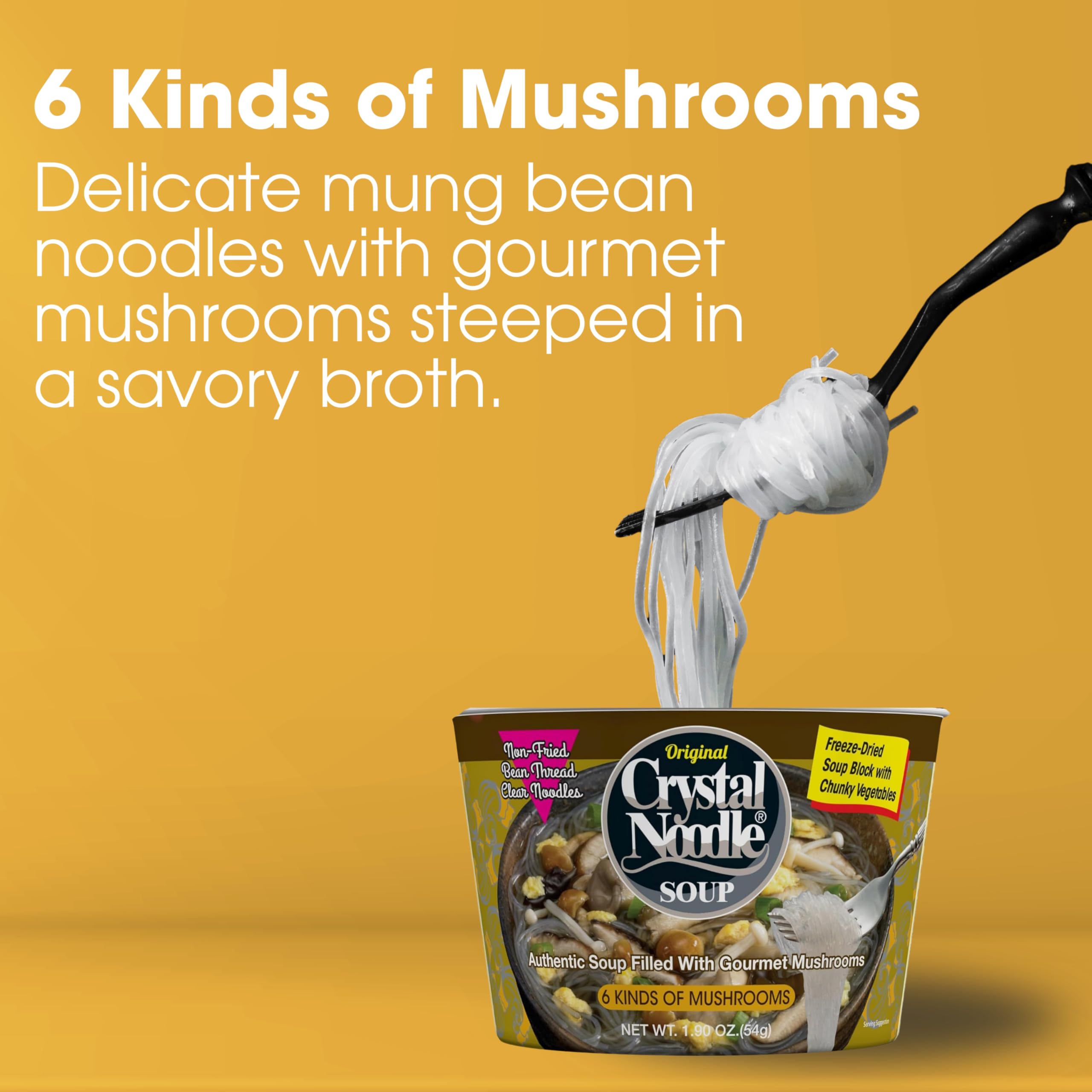 Crystal Noodle Soup steaming bowl ready in minutes, ideal for a fast lunch.