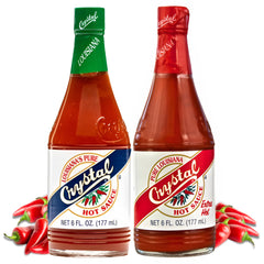 Crystal Original Hot Sauce bottle enhances everyday meals with balanced zest.