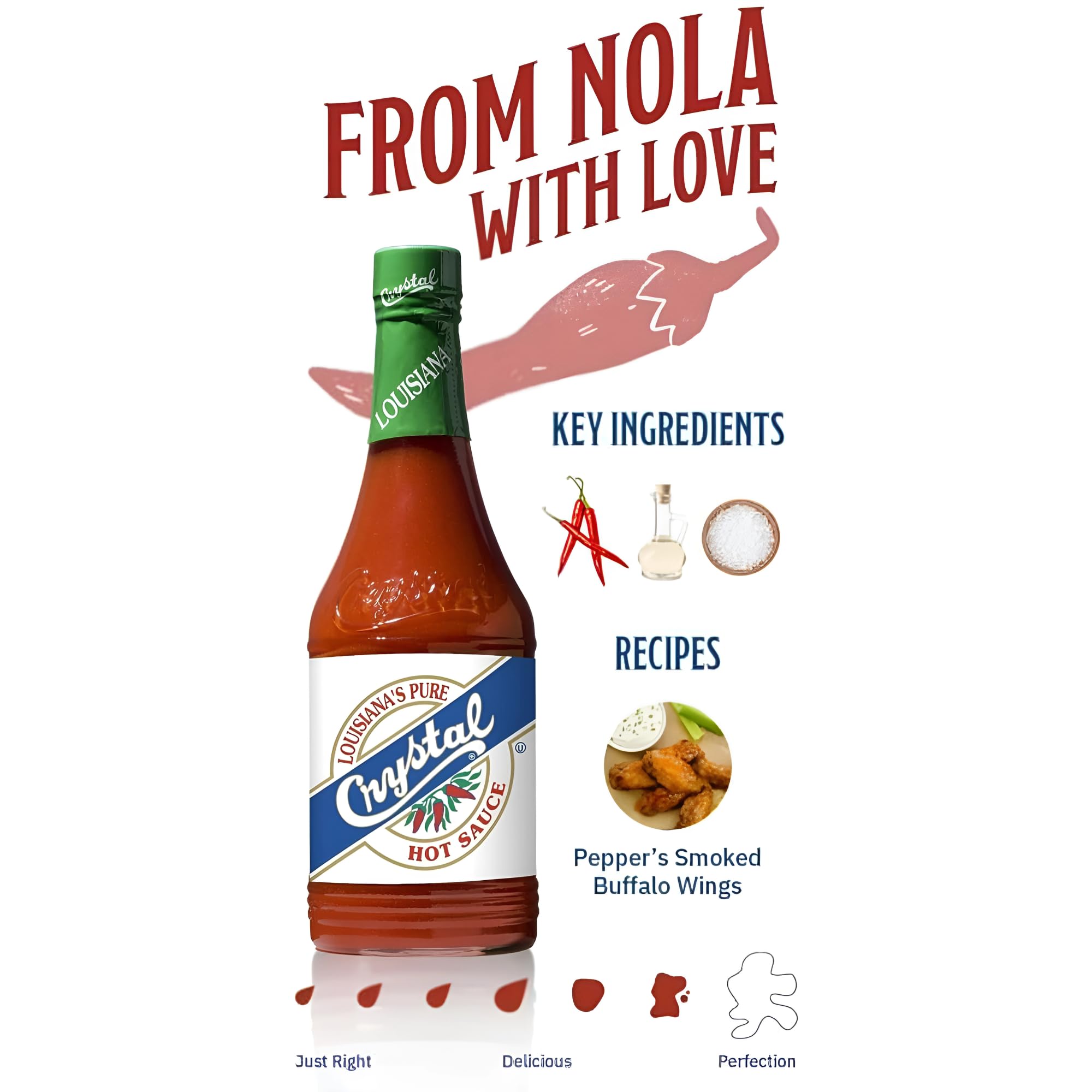 Crystal Original Hot Sauce eggs tacos pairing for versatile weekday meals.